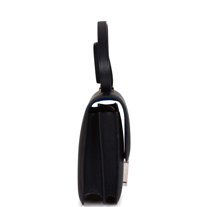 Top quality Hermes Special Order (HSS) Constance 18 Bleu Indigo Verso Chevre Palladium Hardware