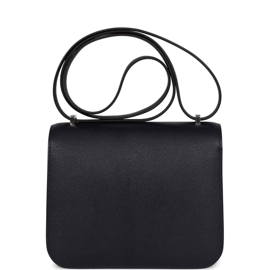 Top quality Hermes Special Order (HSS) Constance 18 Bleu Indigo Verso Chevre Palladium Hardware