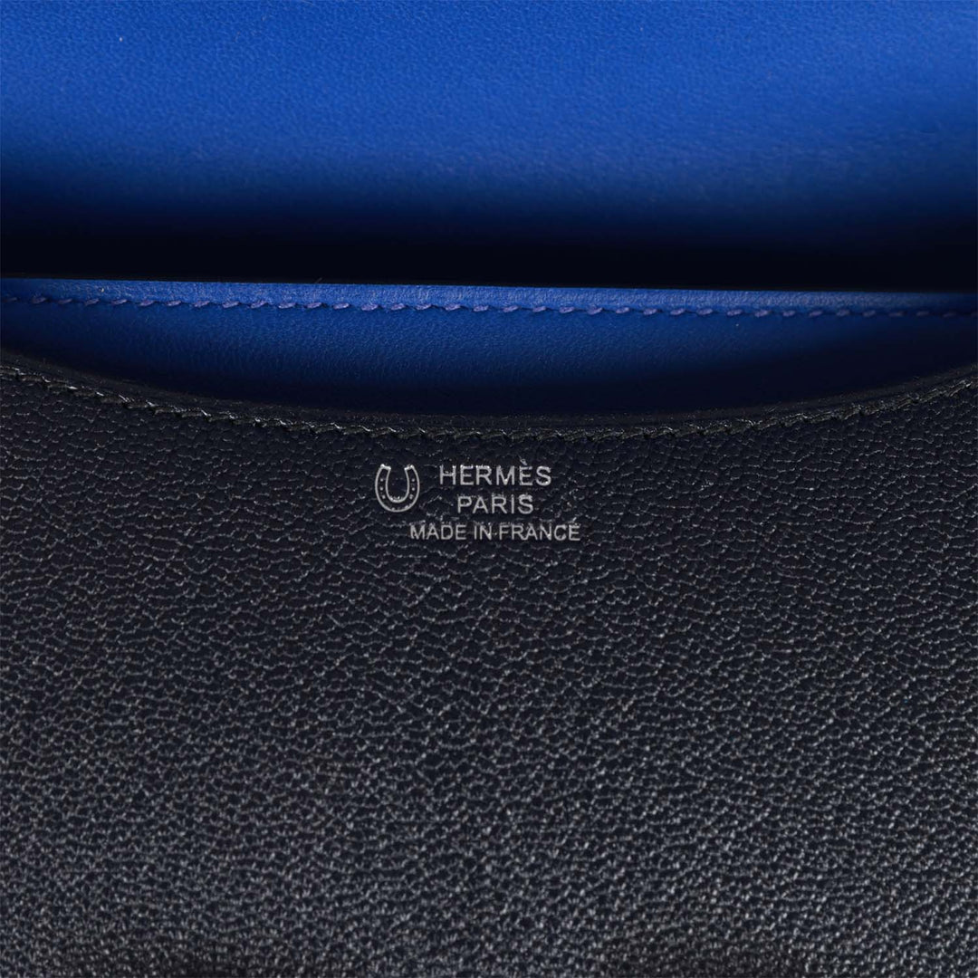 Top quality Hermes Special Order (HSS) Constance 18 Bleu Indigo Verso Chevre Palladium Hardware