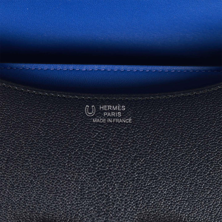 Top quality Hermes Special Order (HSS) Constance 18 Bleu Indigo Verso Chevre Palladium Hardware