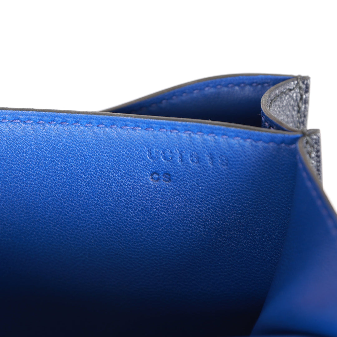 Top quality Hermes Special Order (HSS) Constance 18 Bleu Indigo Verso Chevre Palladium Hardware