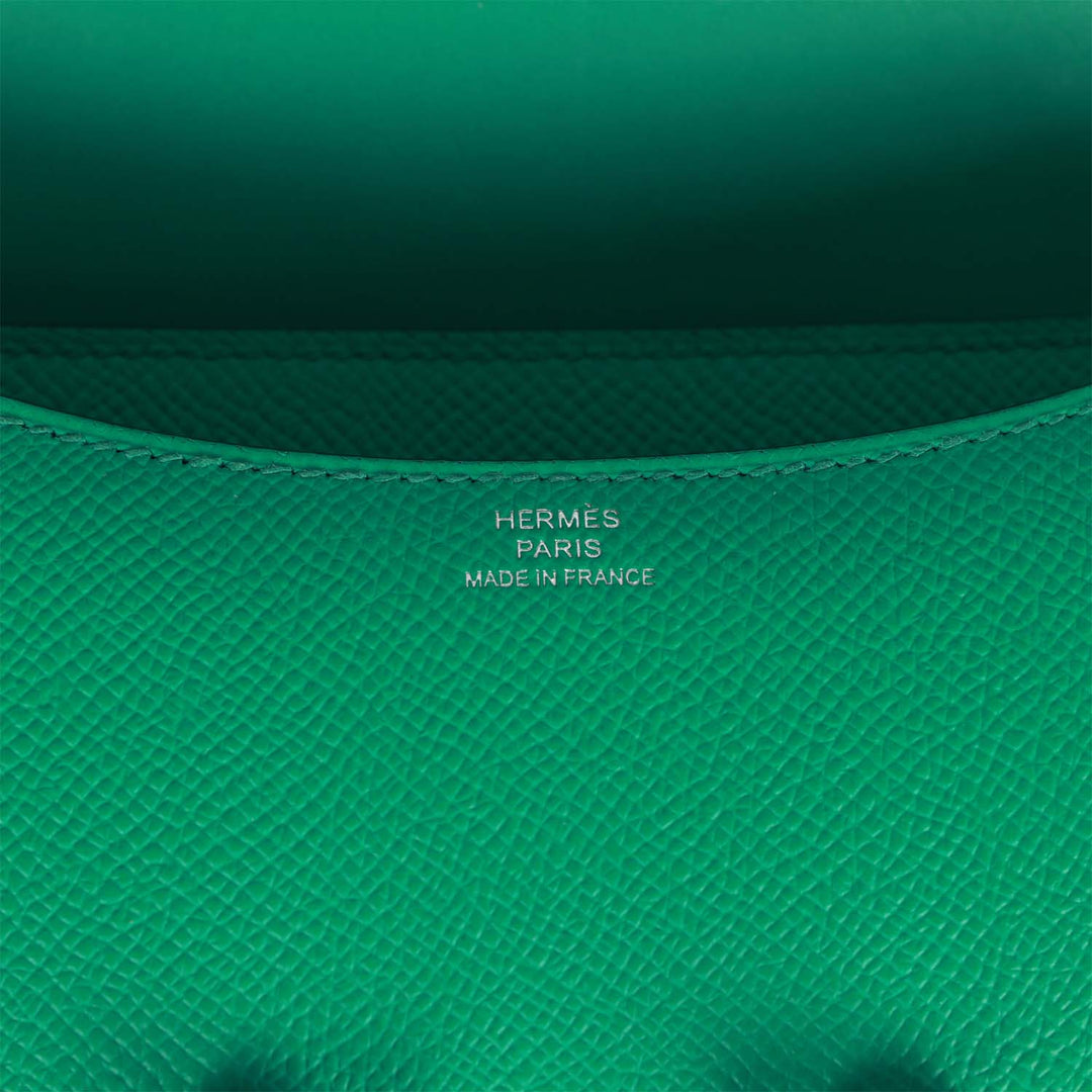 Top quality Hermes Constance 1-18 Vert Jade Epsom Palladium Hardware