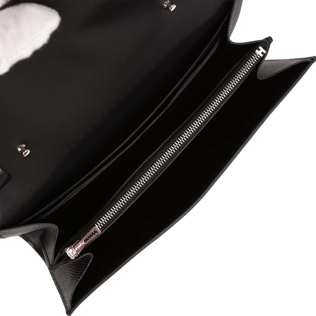 Top quality Hermes Constance Wallet To Go Black Epsom Palladium Hardware