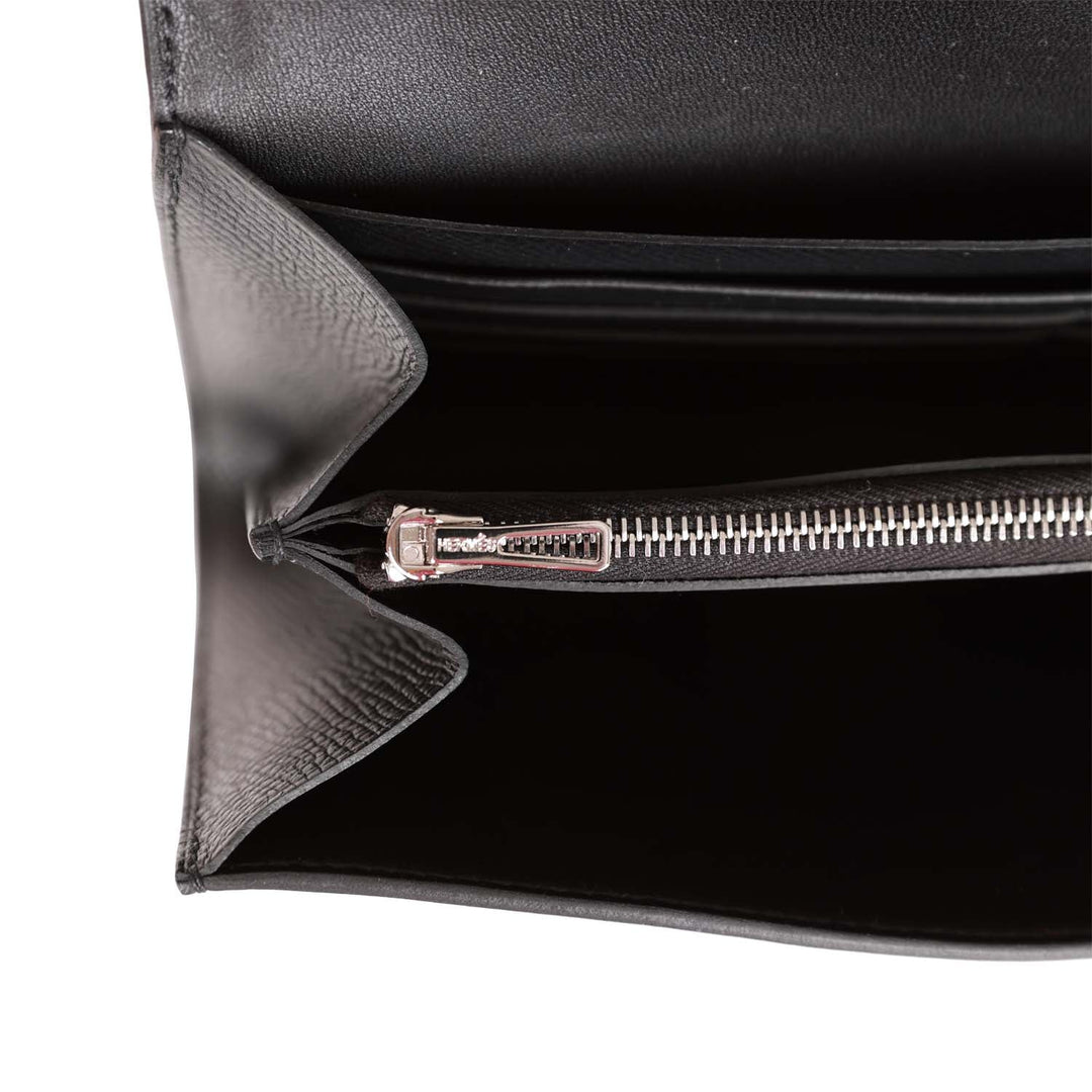 Top quality Hermes Constance Wallet To Go Black Epsom Palladium Hardware