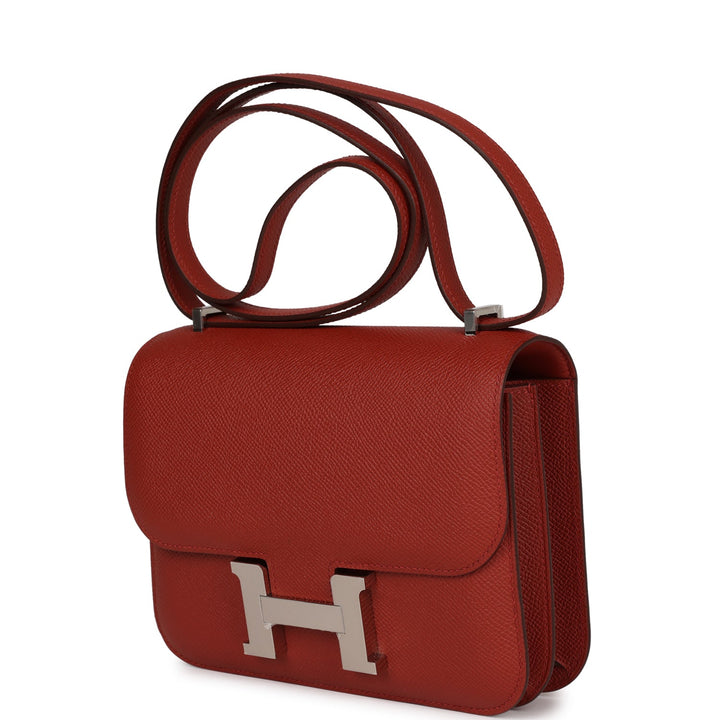 Top quality Hermes Constance 1-18 Rouge Venetian Epsom Palladium Hardware