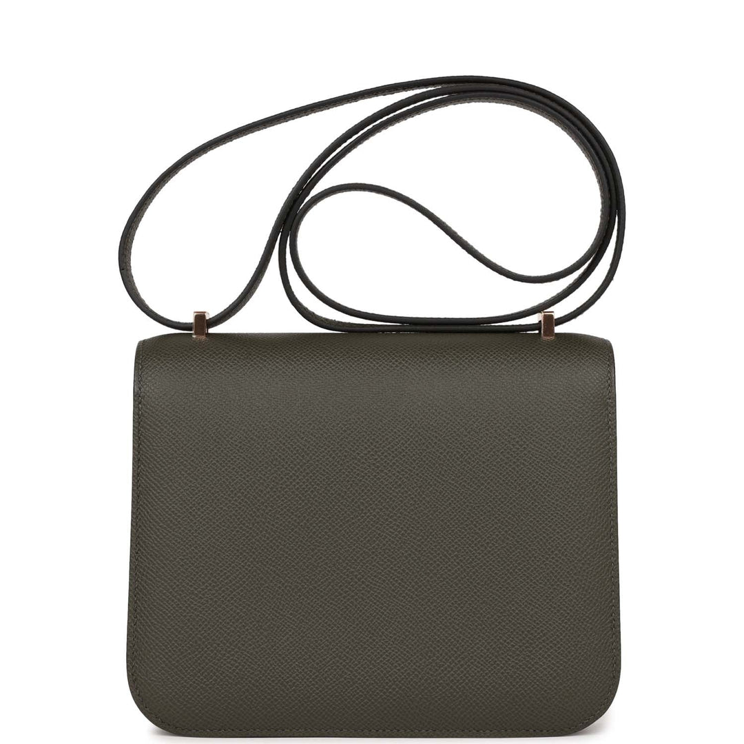 Top quality Hermes Constance 1-18 Vert de Gris Epsom Rose Gold Hardware