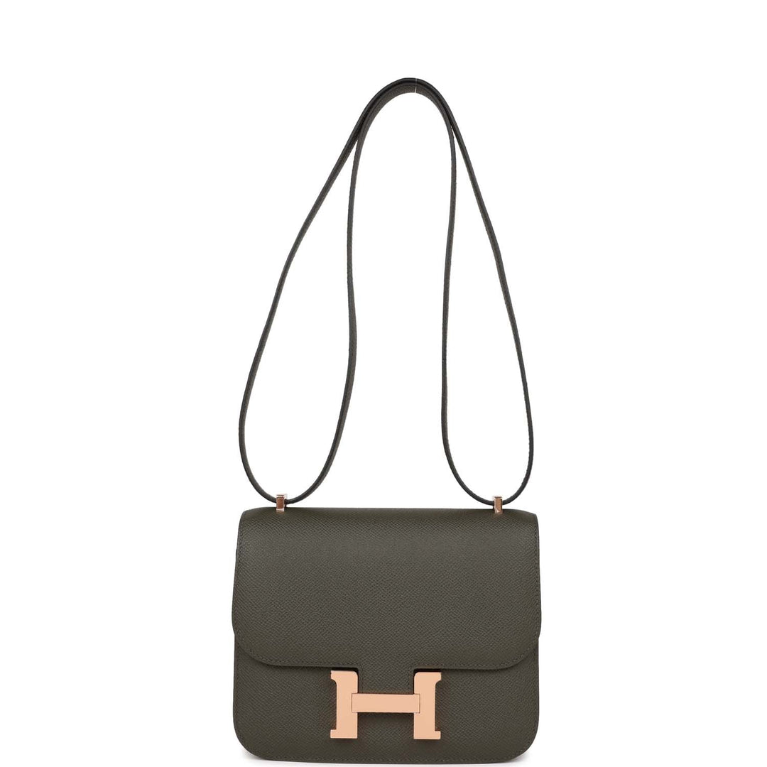 Top quality Hermes Constance 1-18 Vert de Gris Epsom Rose Gold Hardware