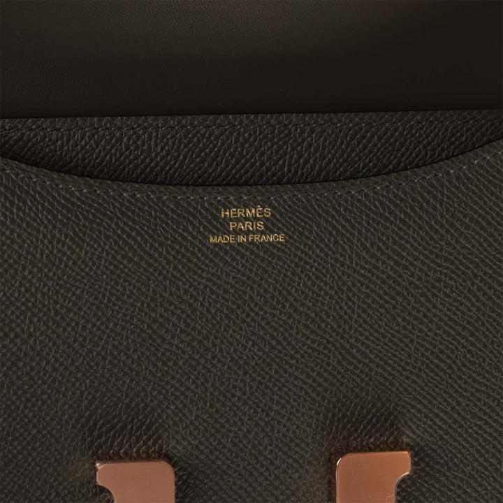 Top quality Hermes Constance 1-18 Vert de Gris Epsom Rose Gold Hardware