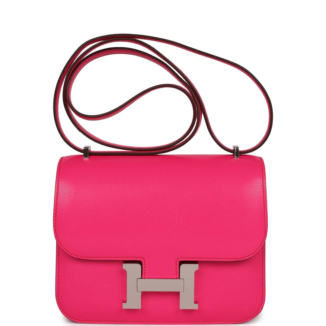 Top quality Hermes Constance 1-18 Rose Pop Chevre Chamkila Palladium Hardware