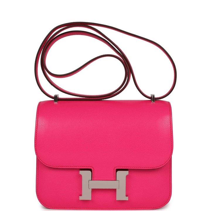Top quality Hermes Constance 1-18 Rose Pop Chevre Chamkila Palladium Hardware