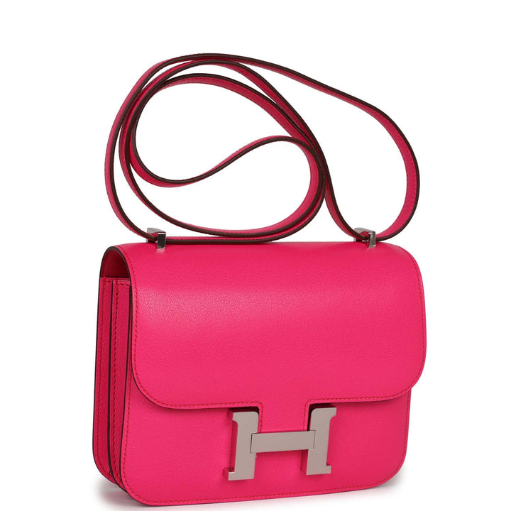 Top quality Hermes Constance 1-18 Rose Pop Chevre Chamkila Palladium Hardware