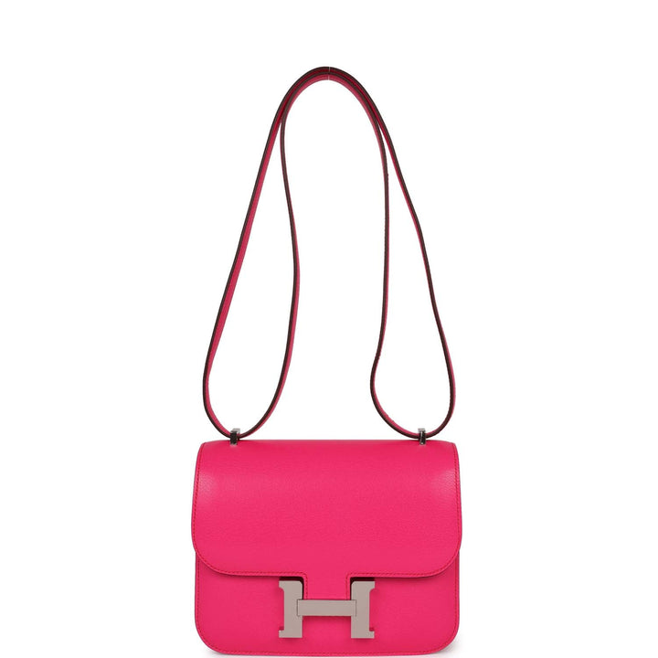 Top quality Hermes Constance 1-18 Rose Pop Chevre Chamkila Palladium Hardware