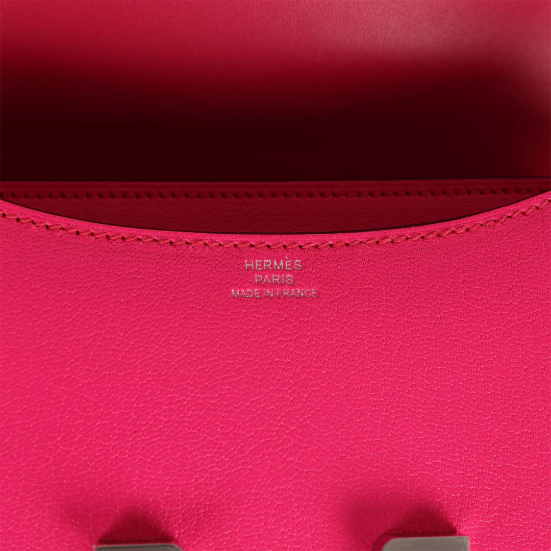 Top quality Hermes Constance 1-18 Rose Pop Chevre Chamkila Palladium Hardware
