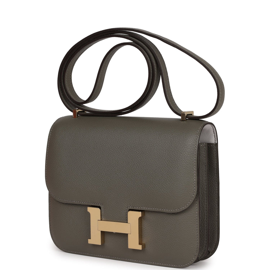 Top quality Hermes Constance 1-18 Gris Meyer Verso Evercolor Permabrass Hardware