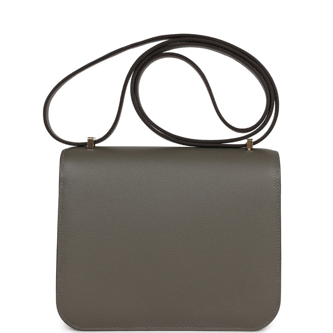 Top quality Hermes Constance 1-18 Gris Meyer Verso Evercolor Permabrass Hardware