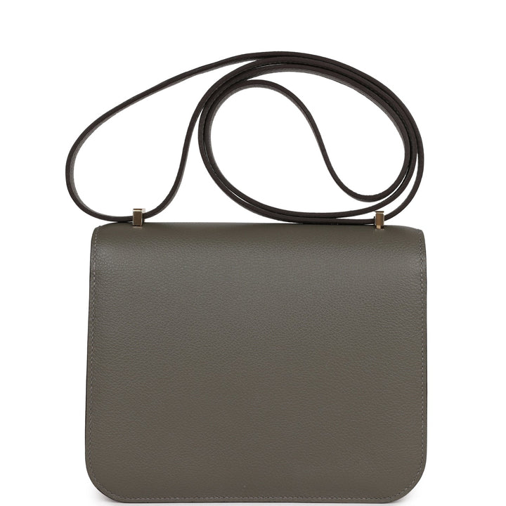 Top quality Hermes Constance 1-18 Gris Meyer Verso Evercolor Permabrass Hardware