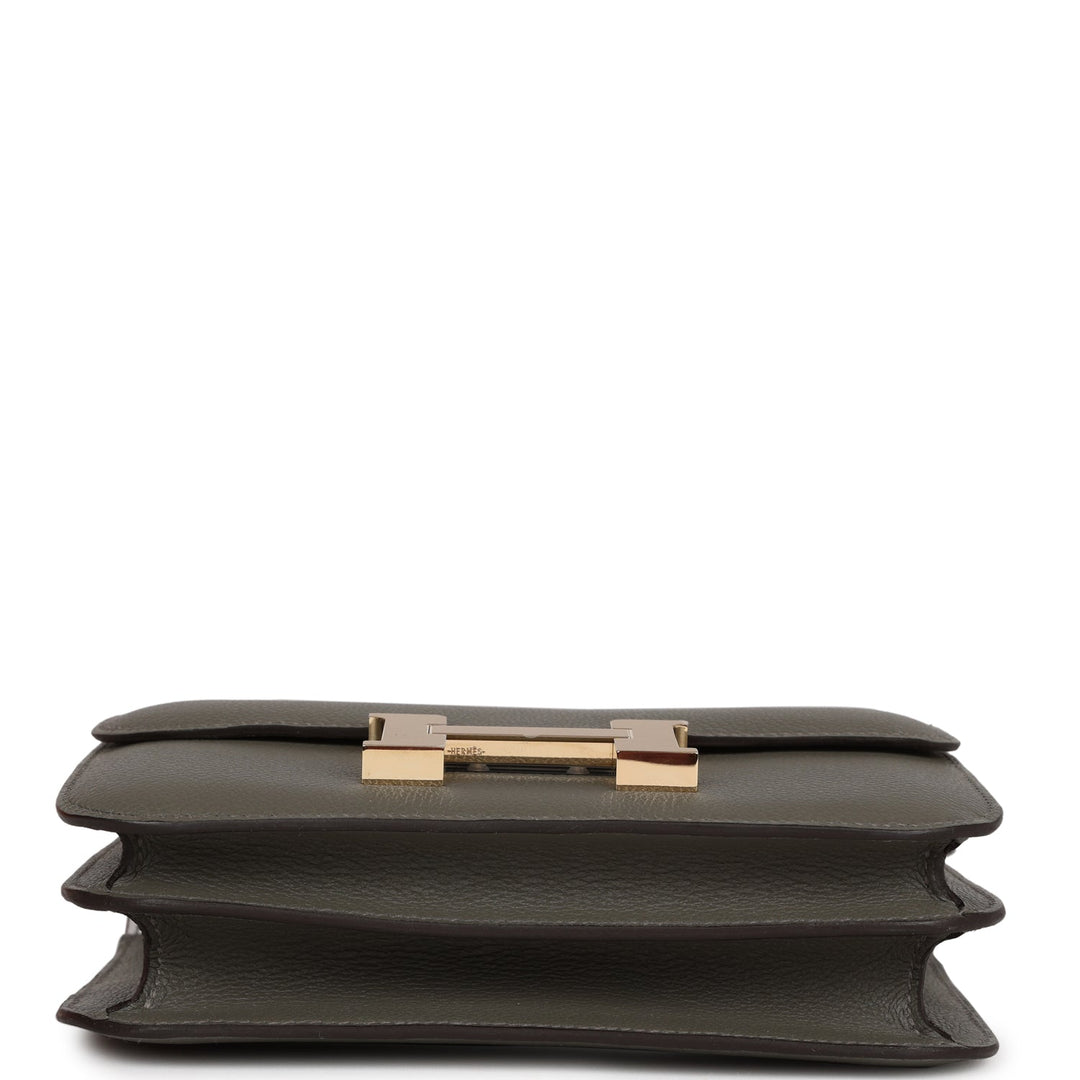 Top quality Hermes Constance 1-18 Gris Meyer Verso Evercolor Permabrass Hardware