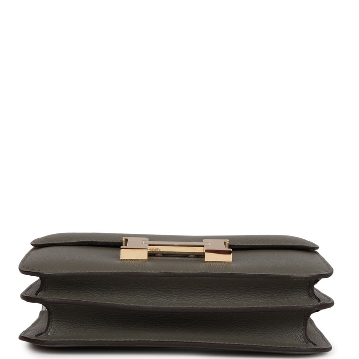 Top quality Hermes Constance 1-18 Gris Meyer Verso Evercolor Permabrass Hardware