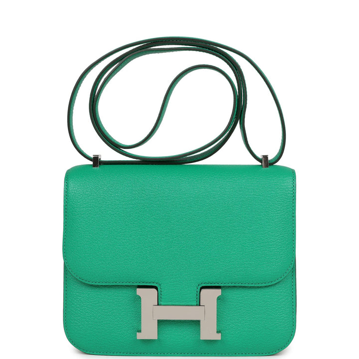 Top quality Hermes Constance 18 Menthe Chevre Mysore Palladium Hardware