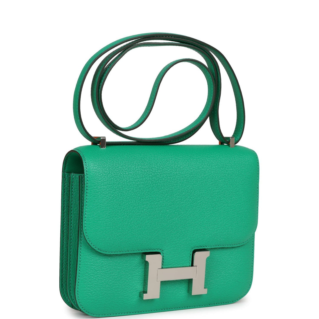 Top quality Hermes Constance 18 Menthe Chevre Mysore Palladium Hardware