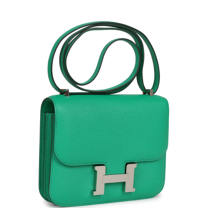 Top quality Hermes Constance 18 Menthe Chevre Mysore Palladium Hardware