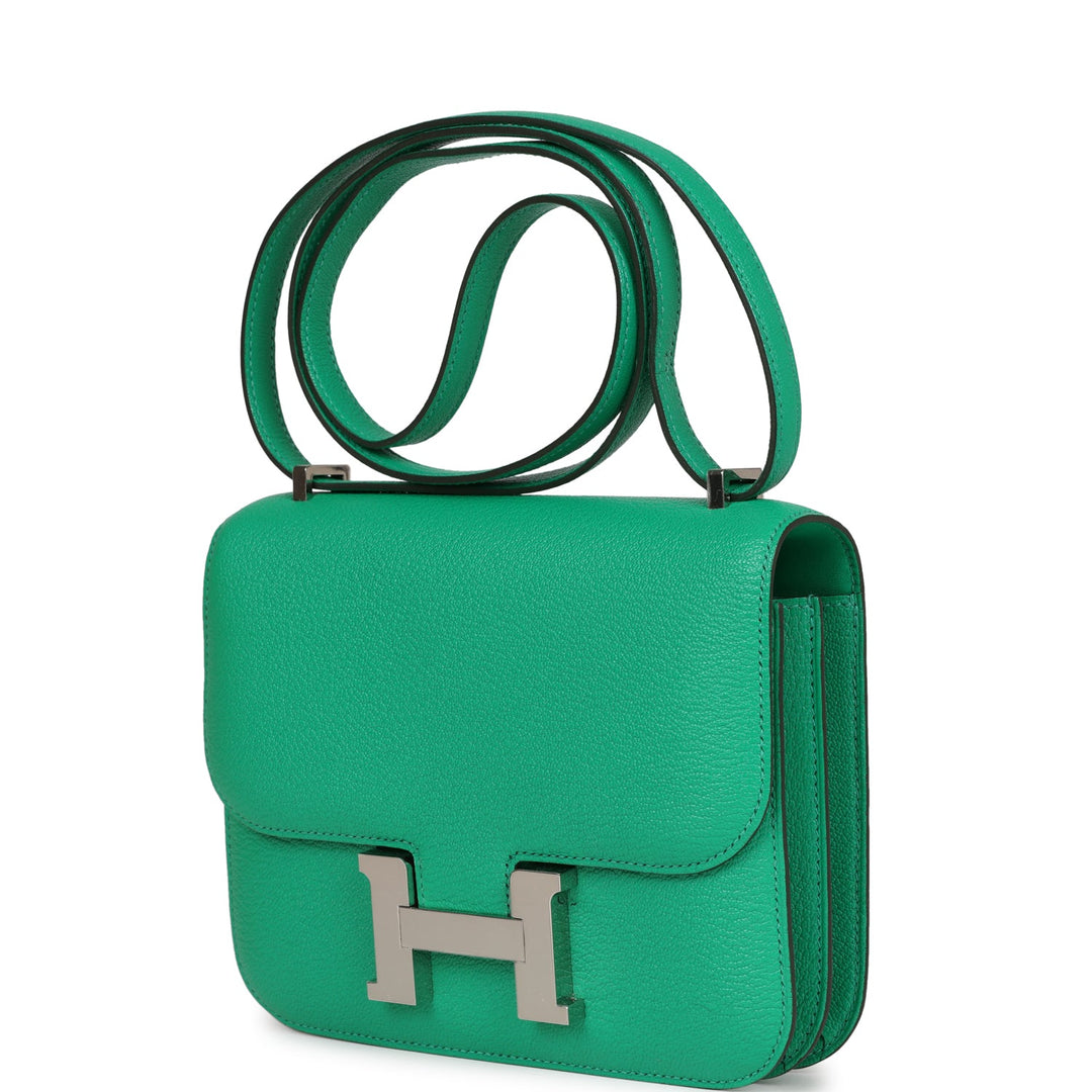 Top quality Hermes Constance 18 Menthe Chevre Mysore Palladium Hardware