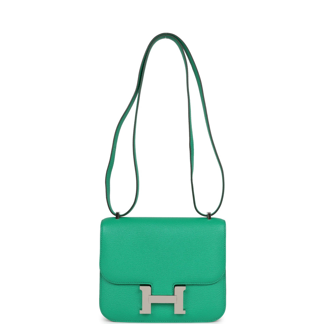 Top quality Hermes Constance 18 Menthe Chevre Mysore Palladium Hardware