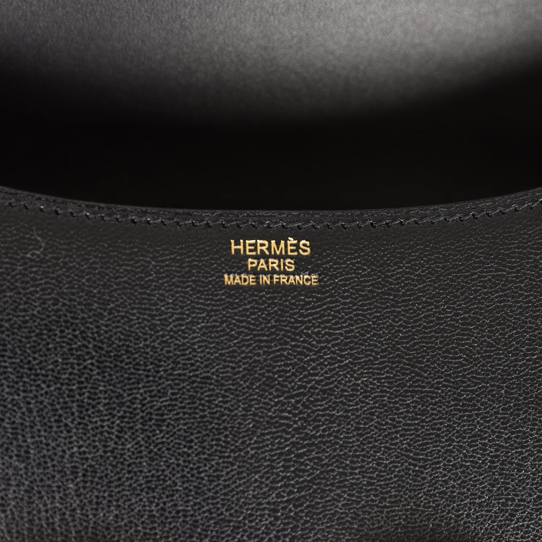 Top quality Hermes Constance 1-24 Black Chevre Chamkila Rose Gold Hardware