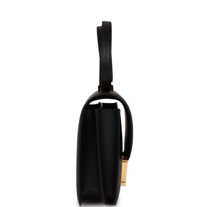 Top quality Hermes Constance 18 Black Epsom Gold Hardware