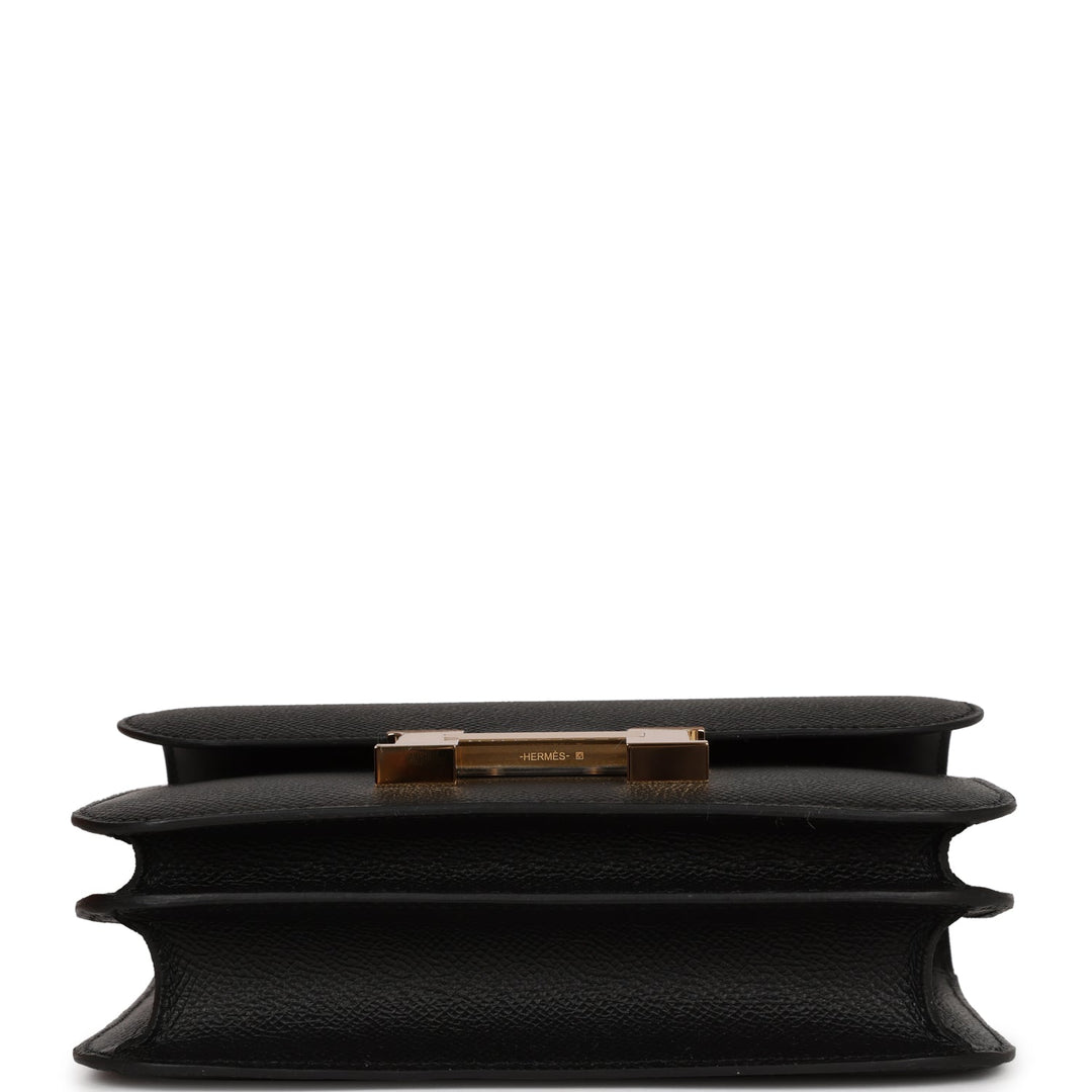 Top quality Hermes Constance 18 Black Epsom Gold Hardware