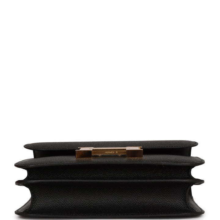Top quality Hermes Constance 18 Black Epsom Gold Hardware