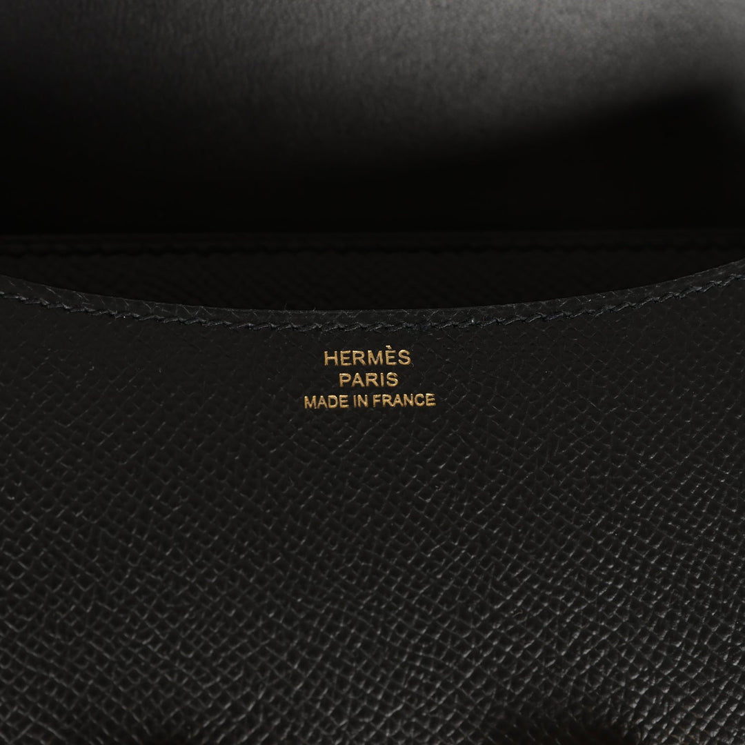 Top quality Hermes Constance 18 Black Epsom Gold Hardware