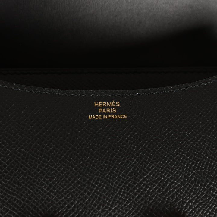 Top quality Hermes Constance 18 Black Epsom Gold Hardware