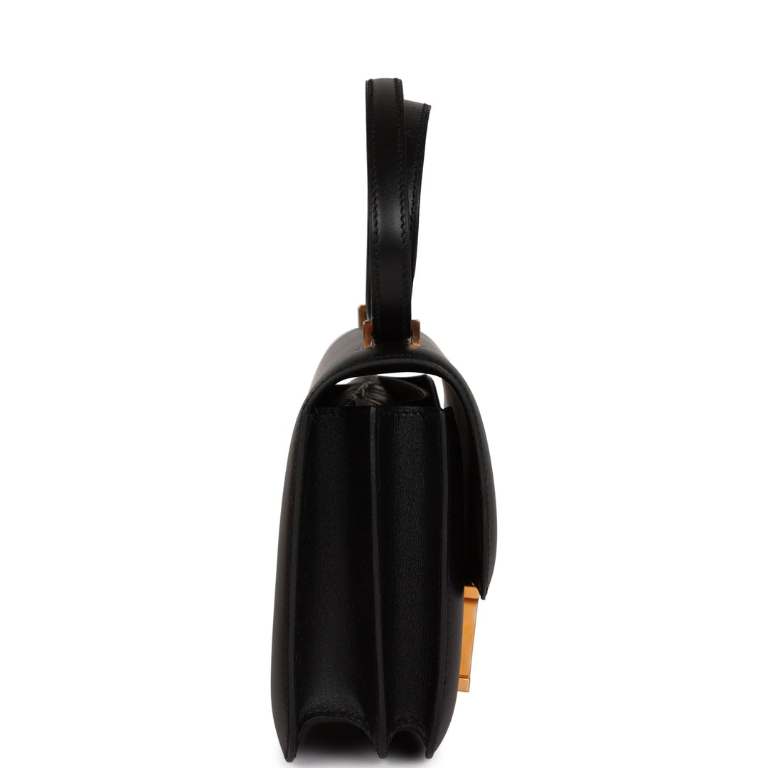Top quality Hermes Constance 18 Black Veau Monsieur Rose Gold Hardware