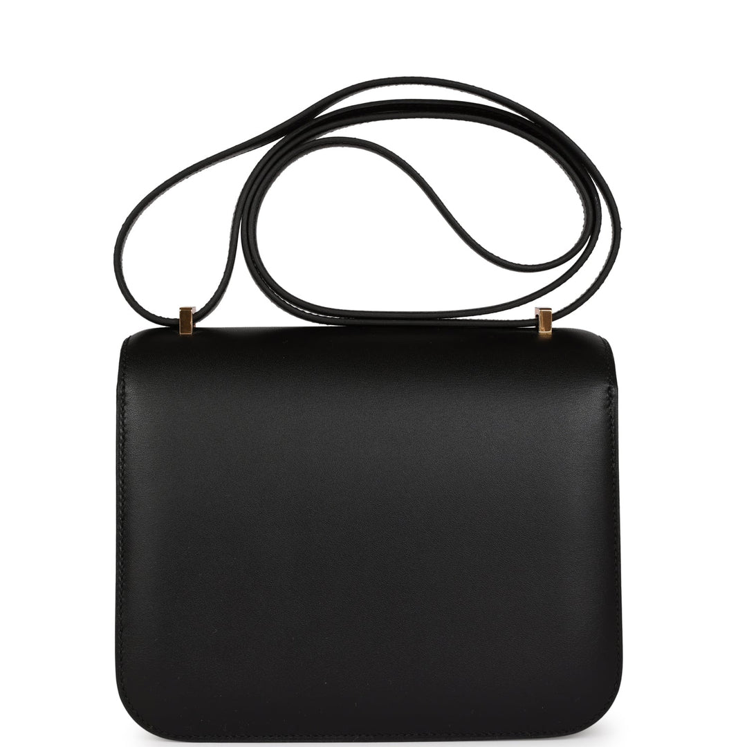 Top quality Hermes Constance 18 Black Veau Monsieur Rose Gold Hardware