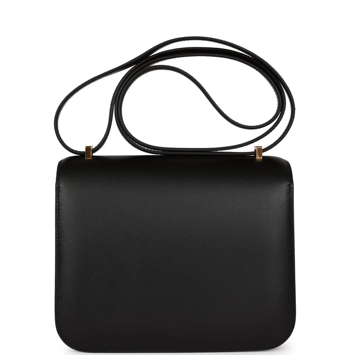 Top quality Hermes Constance 18 Black Veau Monsieur Rose Gold Hardware