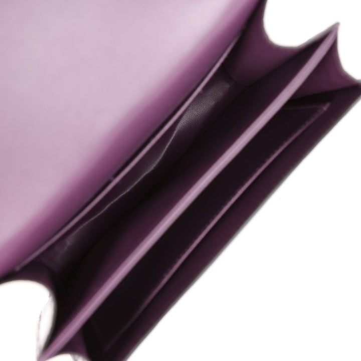 Top quality Hermes Constance 18 Amethyst Shiny Alligator Tigers Eye Quartz Palladium Hardware