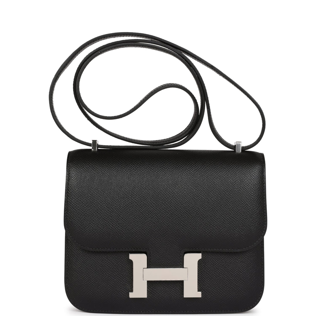Top quality Hermes Constance 1-18 Black Epsom Palladium Hardware