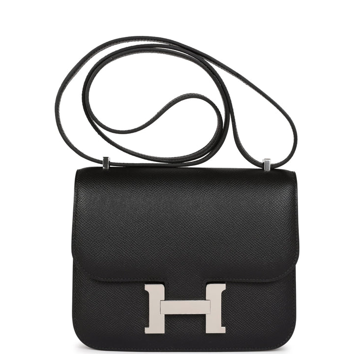 Top quality Hermes Constance 1-18 Black Epsom Palladium Hardware