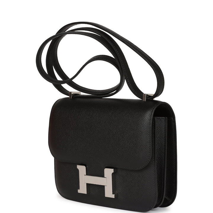 Top quality Hermes Constance 1-18 Black Epsom Palladium Hardware