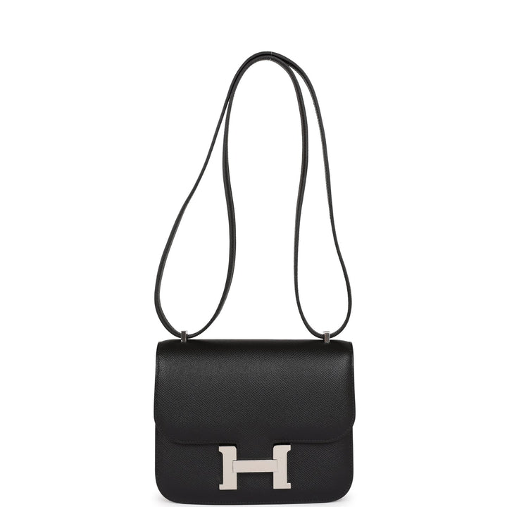 Top quality Hermes Constance 1-18 Black Epsom Palladium Hardware