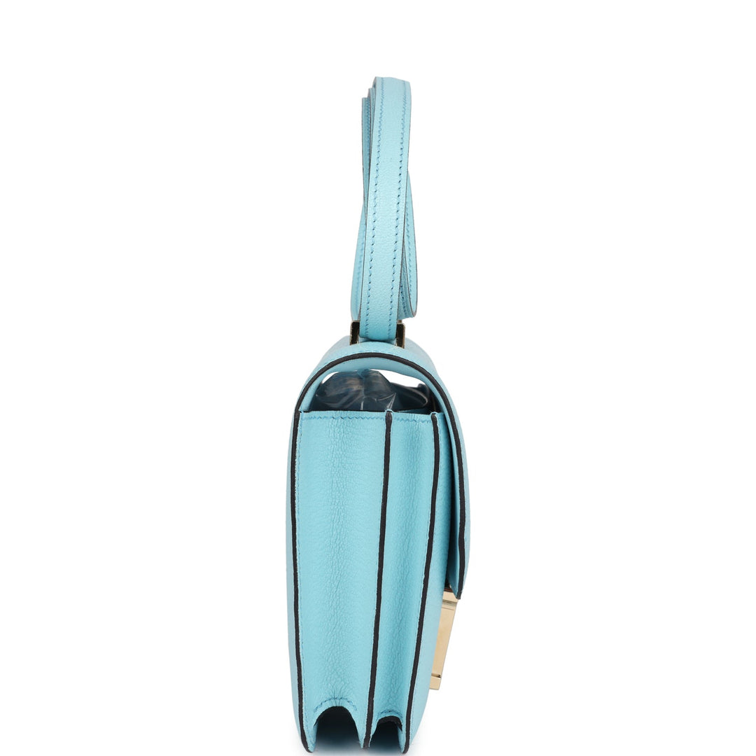 Hermes Constance 18 Bleu Zephyr Chevre Permabrass Hardware
