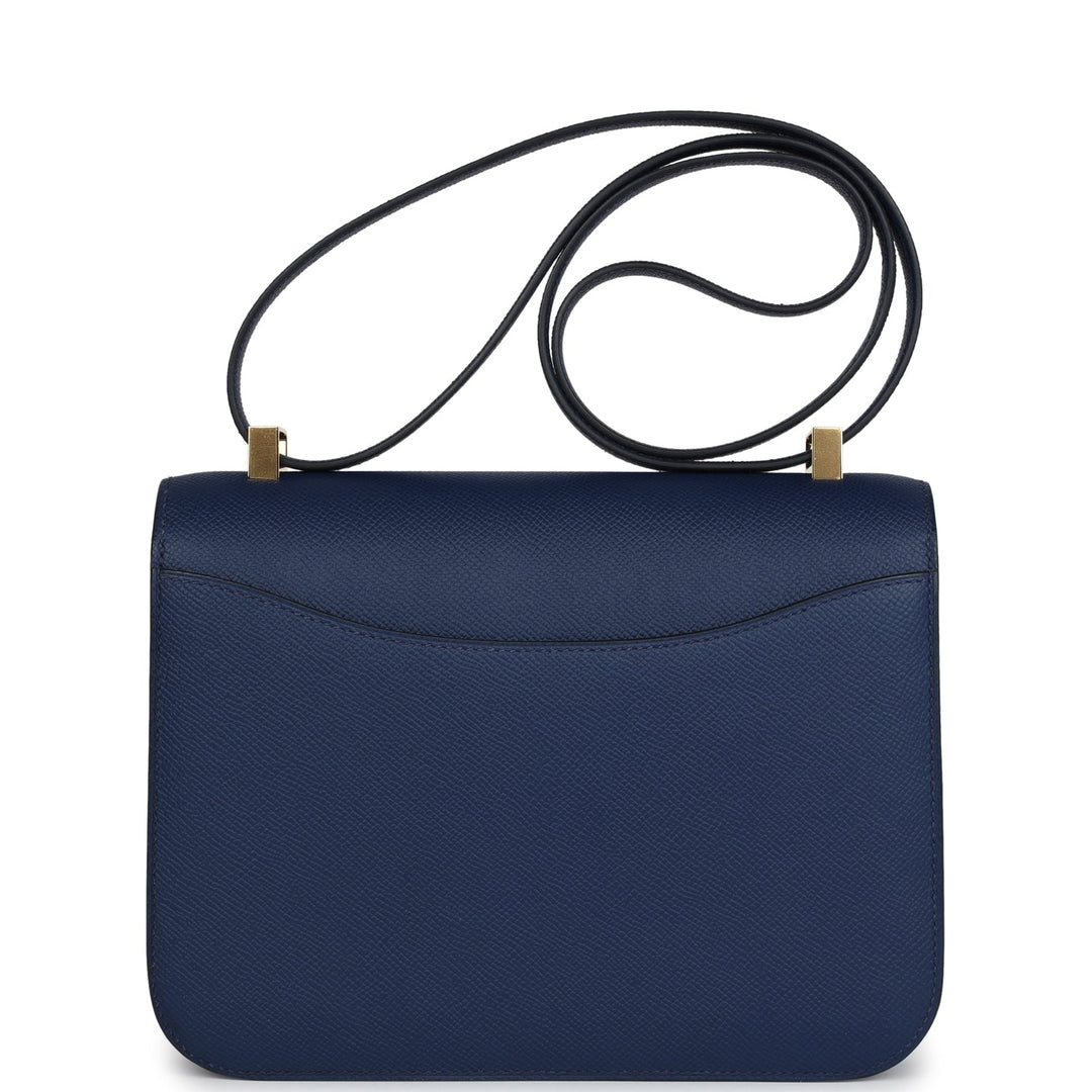 Hermes Constance 1-24 Bleu Navy Epsom Gold Hardware