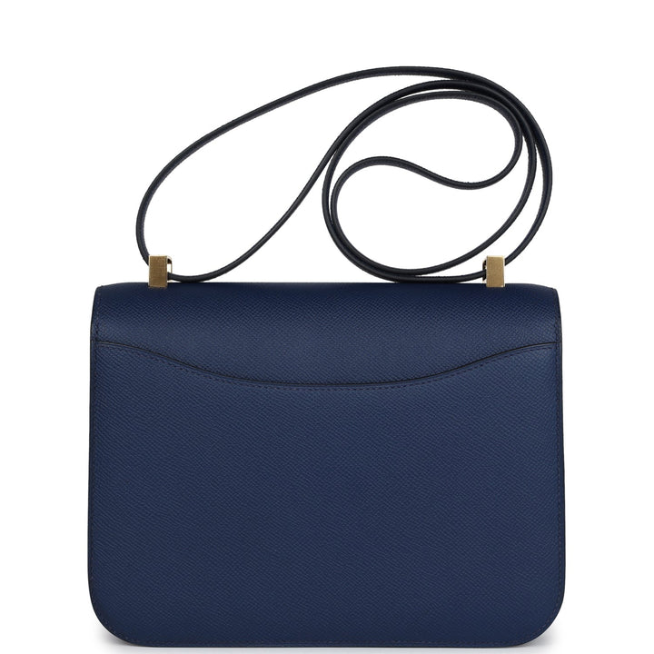 Hermes Constance 1-24 Bleu Navy Epsom Gold Hardware