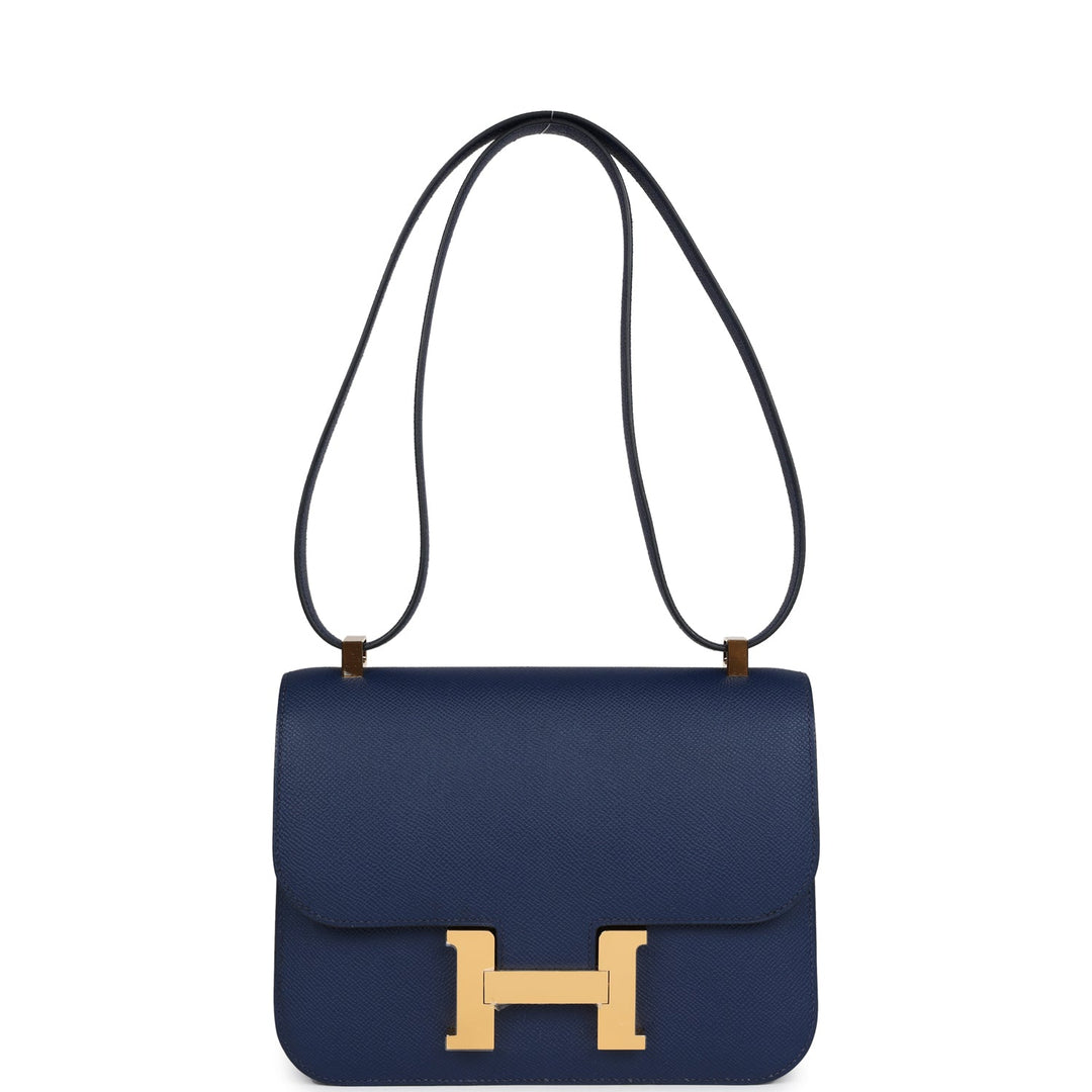 Hermes Constance 1-24 Bleu Navy Epsom Gold Hardware