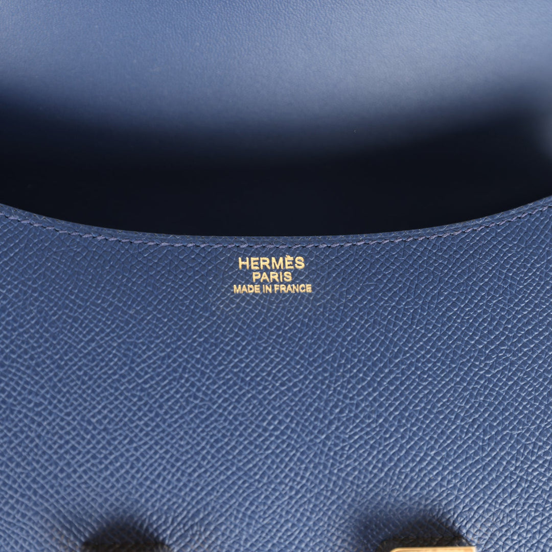 Hermes Constance 1-24 Bleu Navy Epsom Gold Hardware