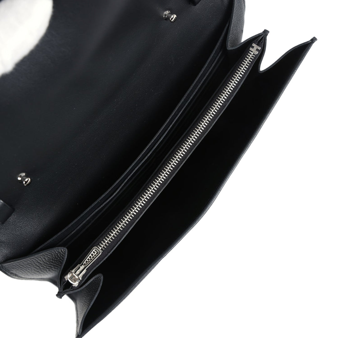 Hermes Constance Wallet To Go Black Epsom Palladium Hardware