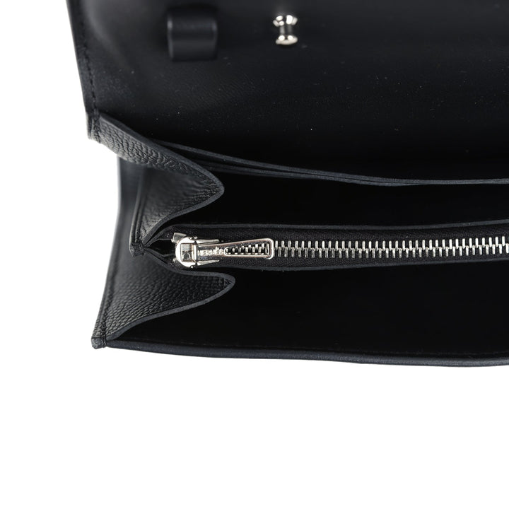 Hermes Constance Wallet To Go Black Epsom Palladium Hardware