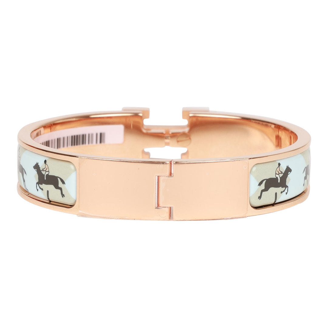 Top quality Hermes Les Allures Clic Clac H Narrow Enamel Bracelet
