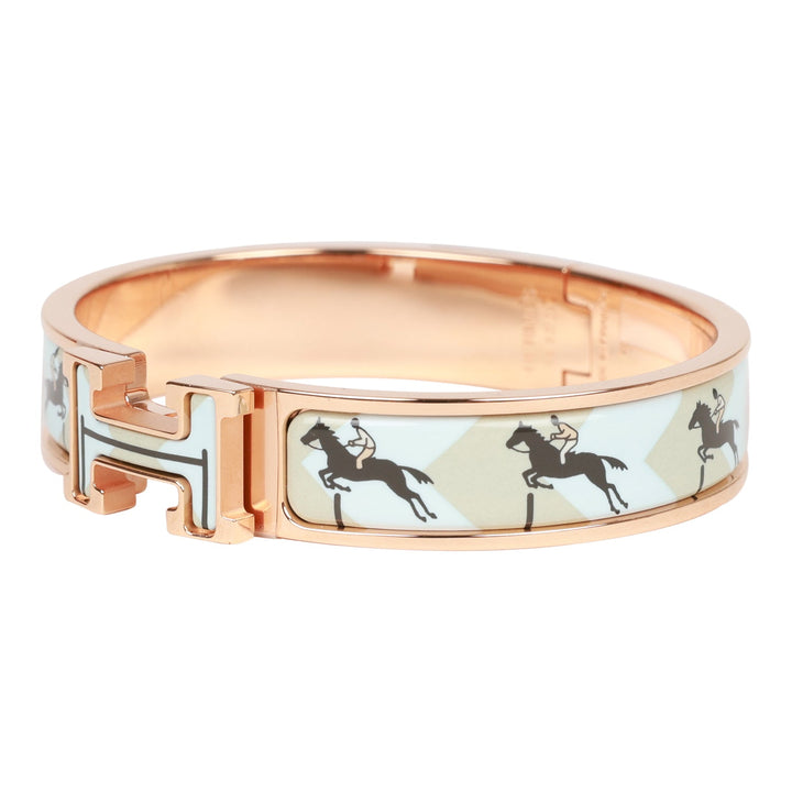 Top quality Hermes Les Allures Clic Clac H Narrow Enamel Bracelet